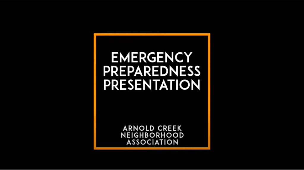 Emergency Preparedness Video