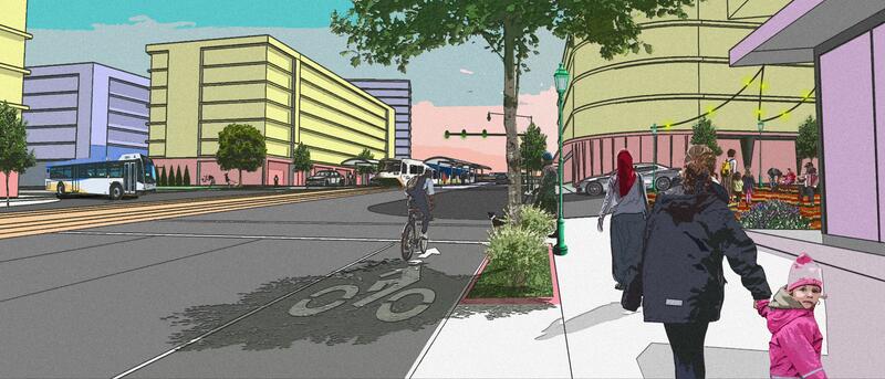 West Portland Town Center drawing