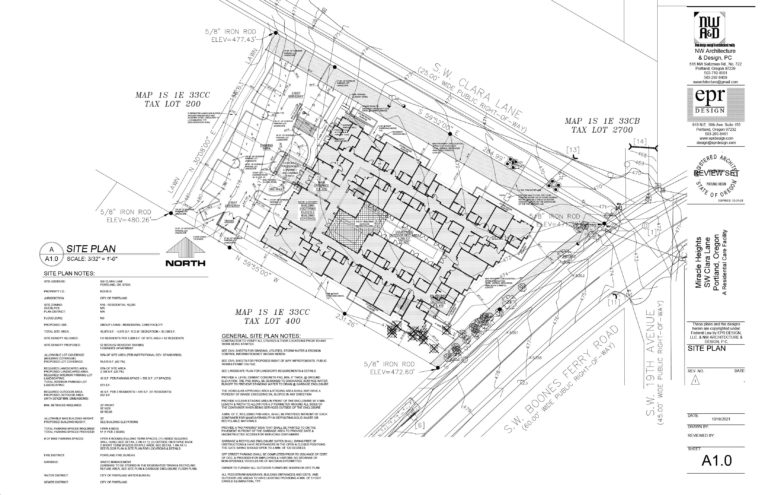Miracle Heights Site Plan
