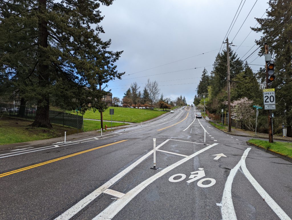 Bike lanes on SW 35th