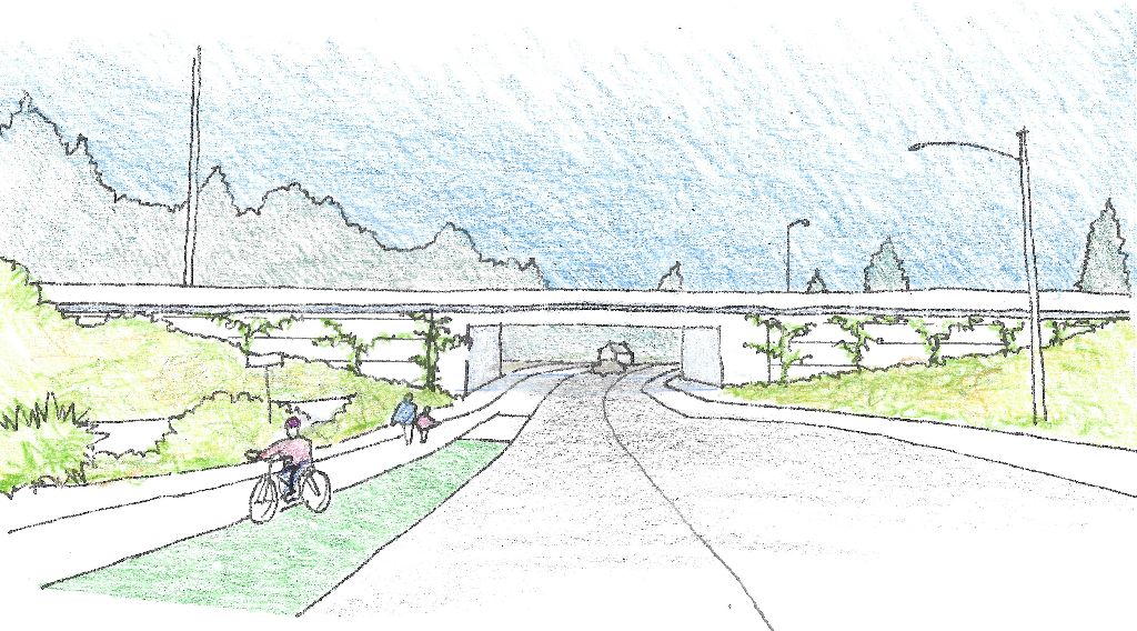 Drawing of new bridge